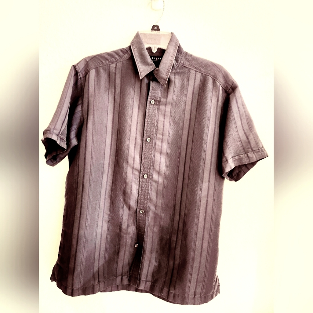 AXCESS MENS SHORT SLEEVE SHIRT MEDIUM NO TEARSXOR FLAWS BLUE